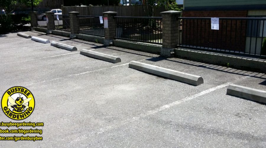 Parking barriers installed by Busybee